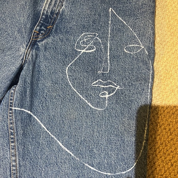 Levi’s W Hand Painted 550 Relaxed Fit Tapered Leg - Picture 2 of 6